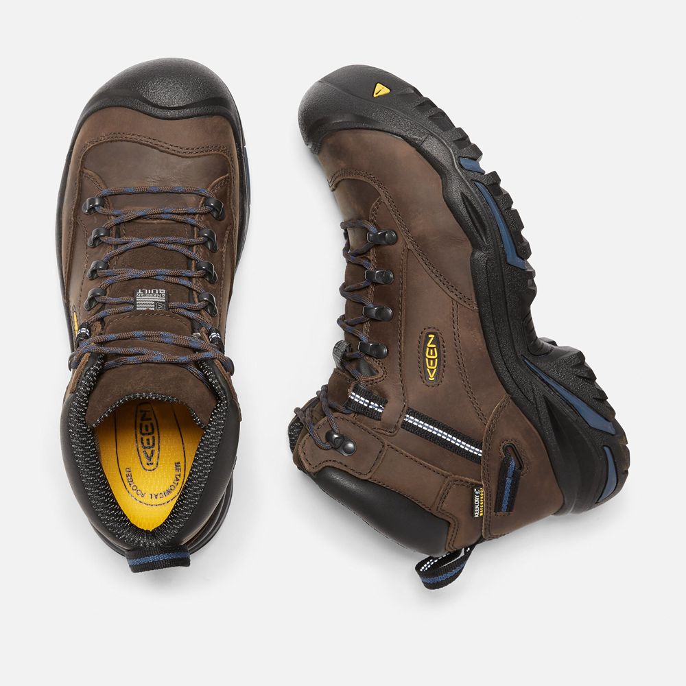 Keen Trekking Bot Erkek Kahverengi - Braddock Al Waterproof Mid (Steel Toe) - Türkiye RPVI49371